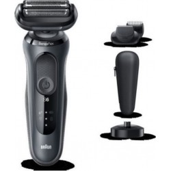 Braun series&nbsp;6 60-n4500cs tondeuse barbe - 3 sabots - station de charge - technologie sensoflex -autonomie 50min BRA421020124092