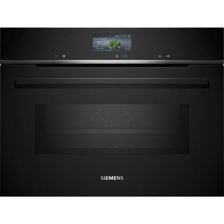 Siemens Micro ondes combiné encastrable CM776G1B1 Série iQ700 VarioSpeed