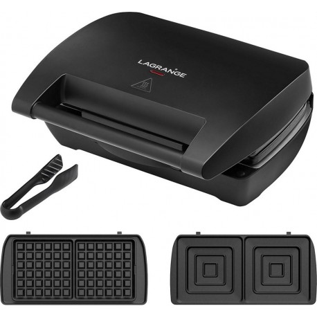 Lagrange Gaufrier, croque monsieur Mini Maxi 2 plaques gaufre+croque 28463