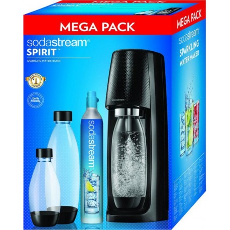 Sodastream Spirit Mega Pack Noir MEGA PACK SPIRIT NOIR