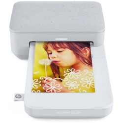 HP Imprimante Photo Portable Sprocket Studio Imprimante instantanée 10x15cm - 61sec - Bluetooth 5.0 - Grise